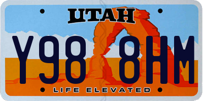 UT license plate Y988HM