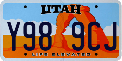 UT license plate Y989CJ