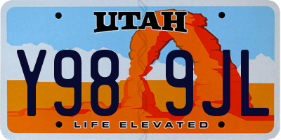 UT license plate Y989JL