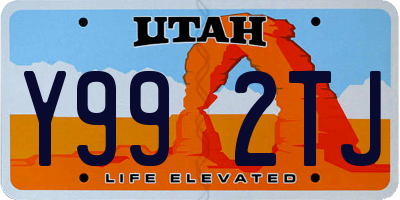 UT license plate Y992TJ