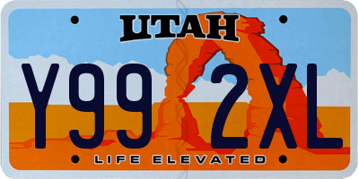 UT license plate Y992XL
