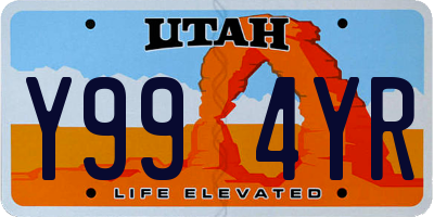 UT license plate Y994YR