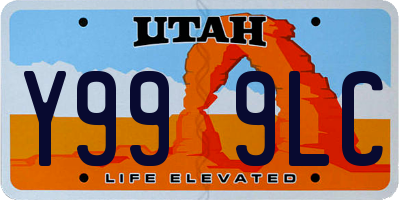 UT license plate Y999LC