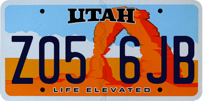 UT license plate Z056JB