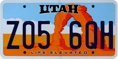 UT license plate Z056QH