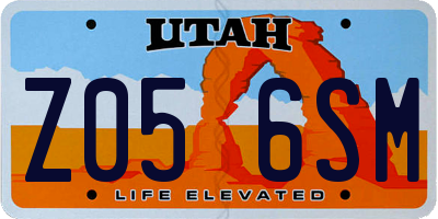 UT license plate Z056SM