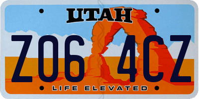 UT license plate Z064CZ