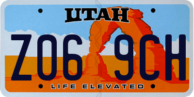 UT license plate Z069CH