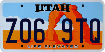UT license plate Z069TQ