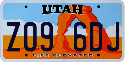 UT license plate Z096DJ