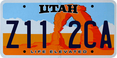 UT license plate Z112CA