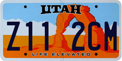 UT license plate Z112CM