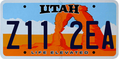 UT license plate Z112EA