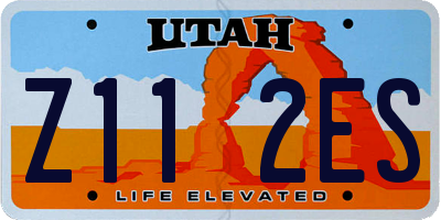 UT license plate Z112ES