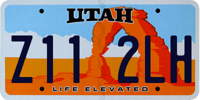 UT license plate Z112LH