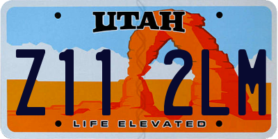 UT license plate Z112LM