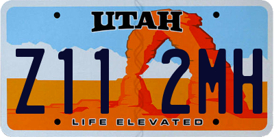 UT license plate Z112MH
