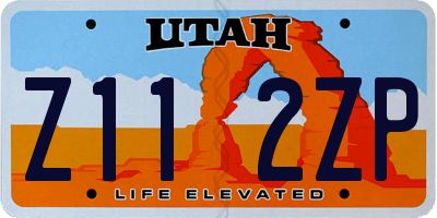 UT license plate Z112ZP