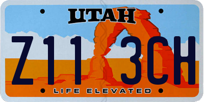 UT license plate Z113CH