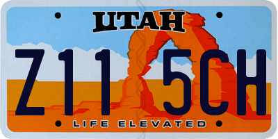 UT license plate Z115CH