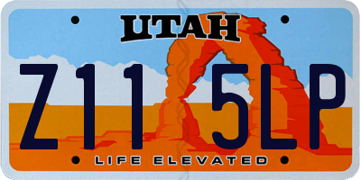 UT license plate Z115LP
