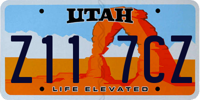 UT license plate Z117CZ