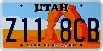 UT license plate Z118CB