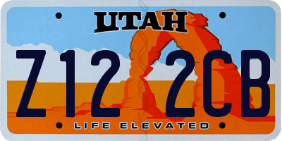 UT license plate Z122CB