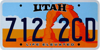 UT license plate Z122CD