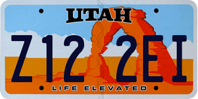 UT license plate Z122EI