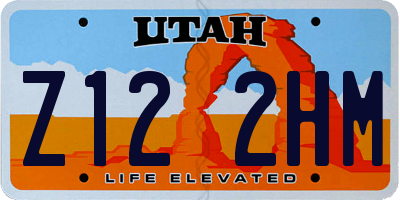 UT license plate Z122HM