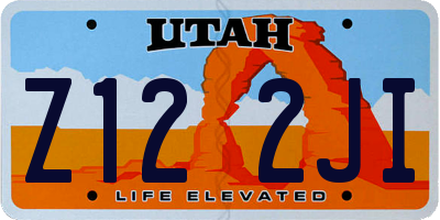 UT license plate Z122JI