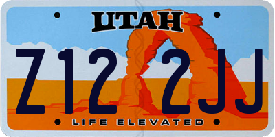 UT license plate Z122JJ
