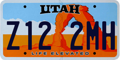 UT license plate Z122MH