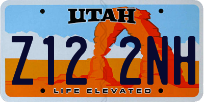 UT license plate Z122NH