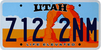 UT license plate Z122NM