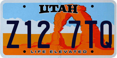 UT license plate Z127TQ