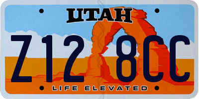 UT license plate Z128CC