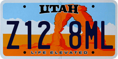 UT license plate Z128ML