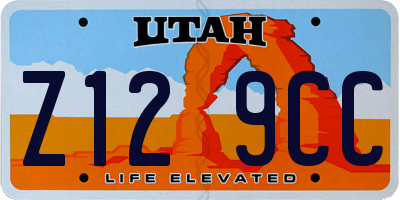 UT license plate Z129CC