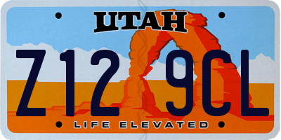 UT license plate Z129CL