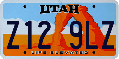 UT license plate Z129LZ