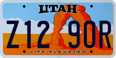 UT license plate Z129OR