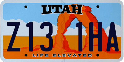 UT license plate Z131HA
