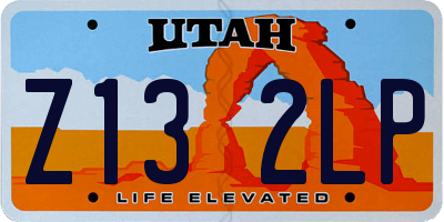 UT license plate Z132LP