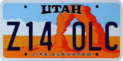 UT license plate Z140LC