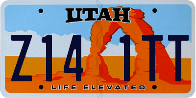 UT license plate Z141TT