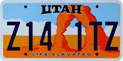 UT license plate Z141TZ