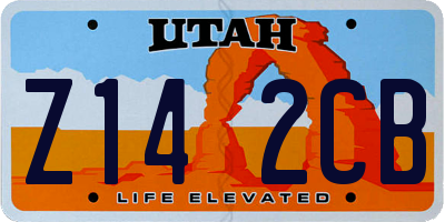 UT license plate Z142CB