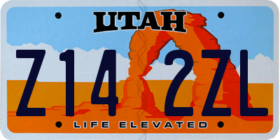 UT license plate Z142ZL